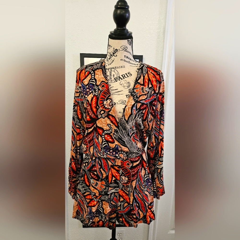 H&M Multi Colored Romper Sz 8